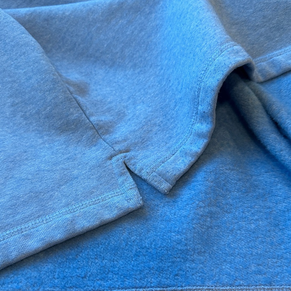 Men's Blue Quarter-Zip Sweatshirt - Picture 5 of 6
